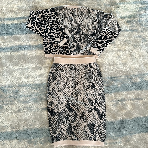 Two Piece Sweater Skirt Set - Picture 4 of 8